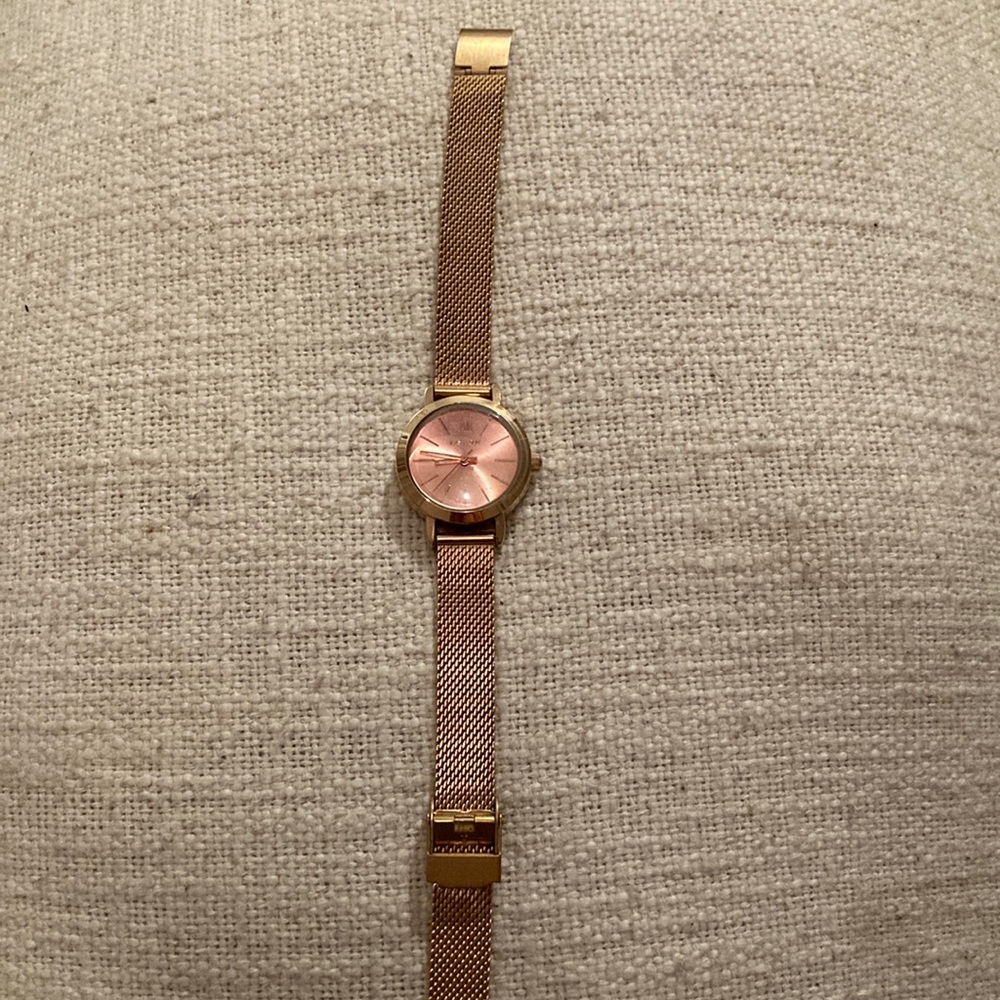 Kashidun Rose Gold Watch, Water Resistant, Stainless Steel